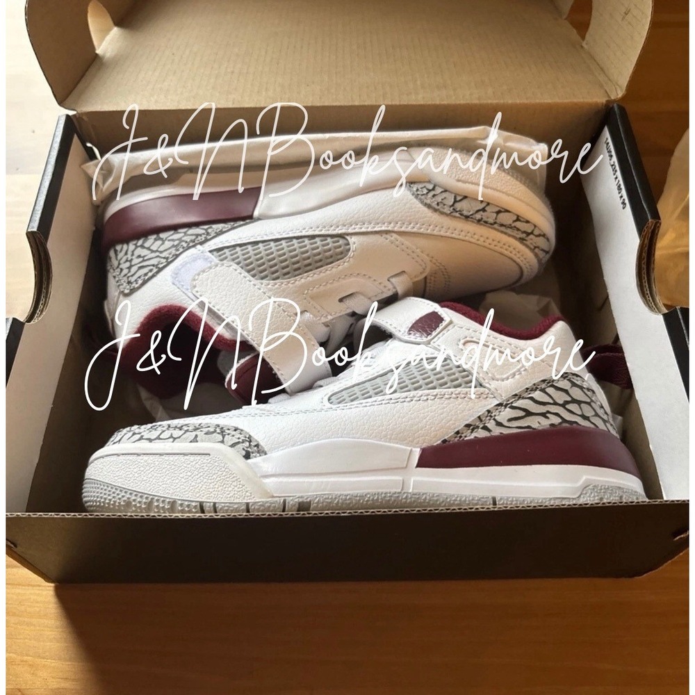 Jordan Spizike Low White/Team Red (GS) Size 12 Youth NIB